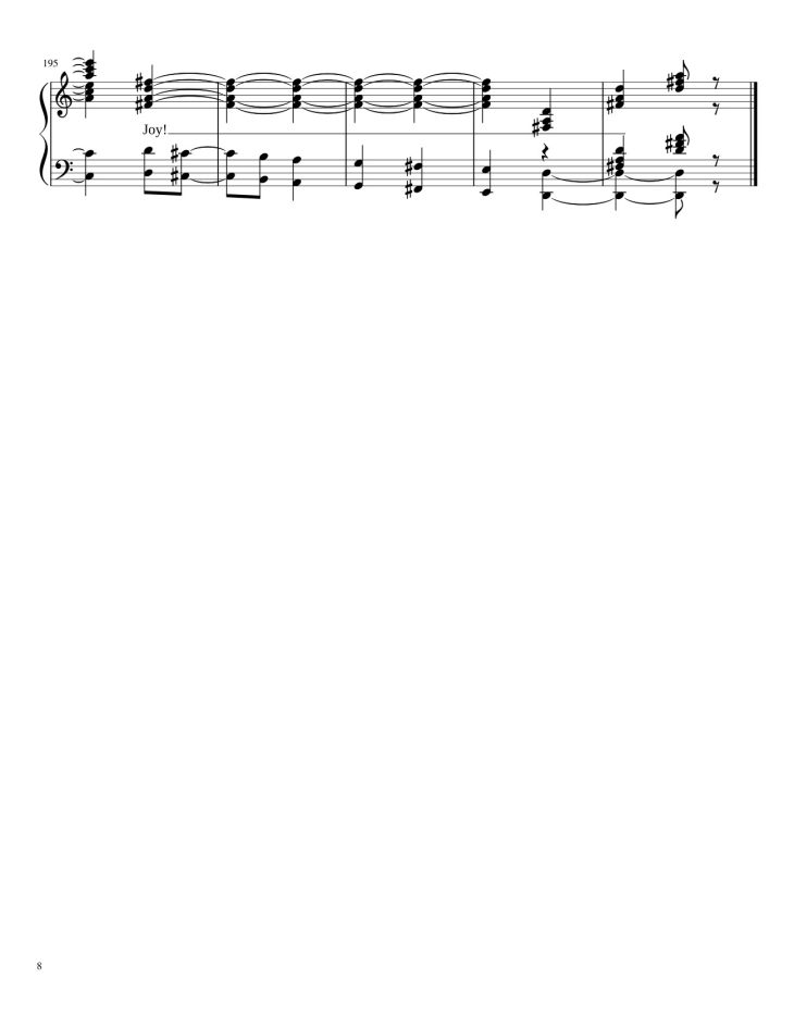 Page 8 of the piano sheet music PDF – Chirstmas Music Mashup Sheet Piano by Bapokin