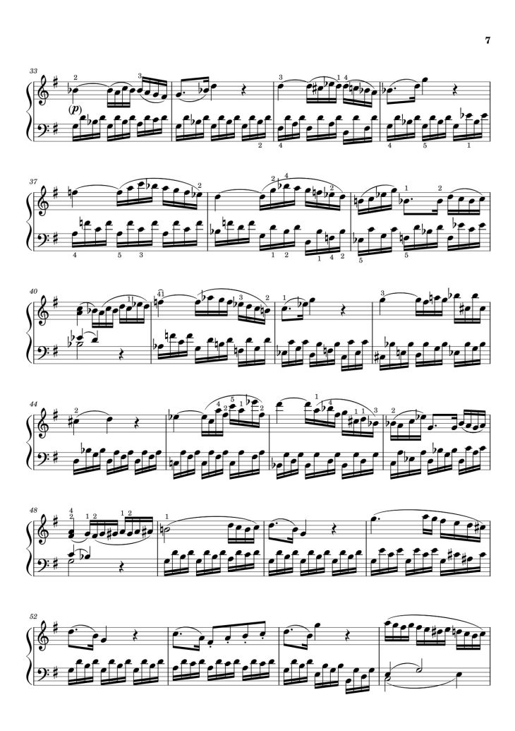 Page 3 of the piano sheet music PDF – Sonata I Sheet Piano by Man with No Name