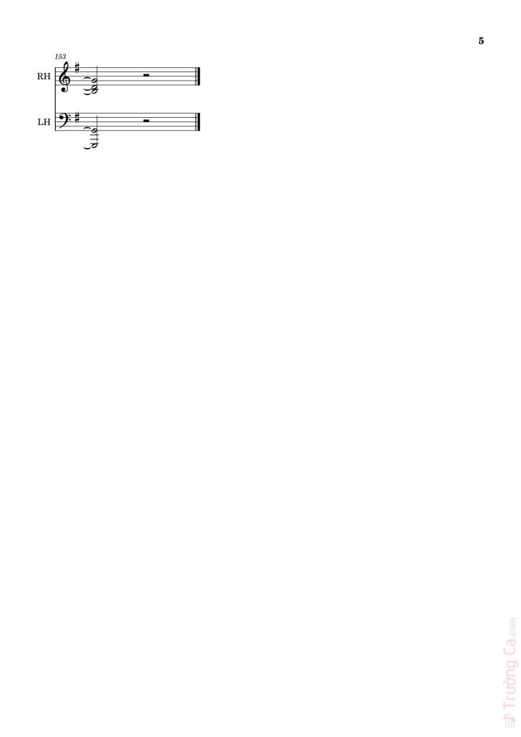 Page 5 of the piano sheet music PDF Piano – Number One Girl Sheet Piano by Rosé