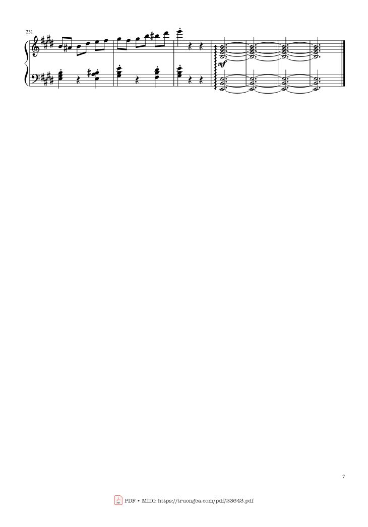 Page 7 of the piano sheet music PDF – Merry-Go-Round Of Life Sheet Piano by Joe Hisaishi
