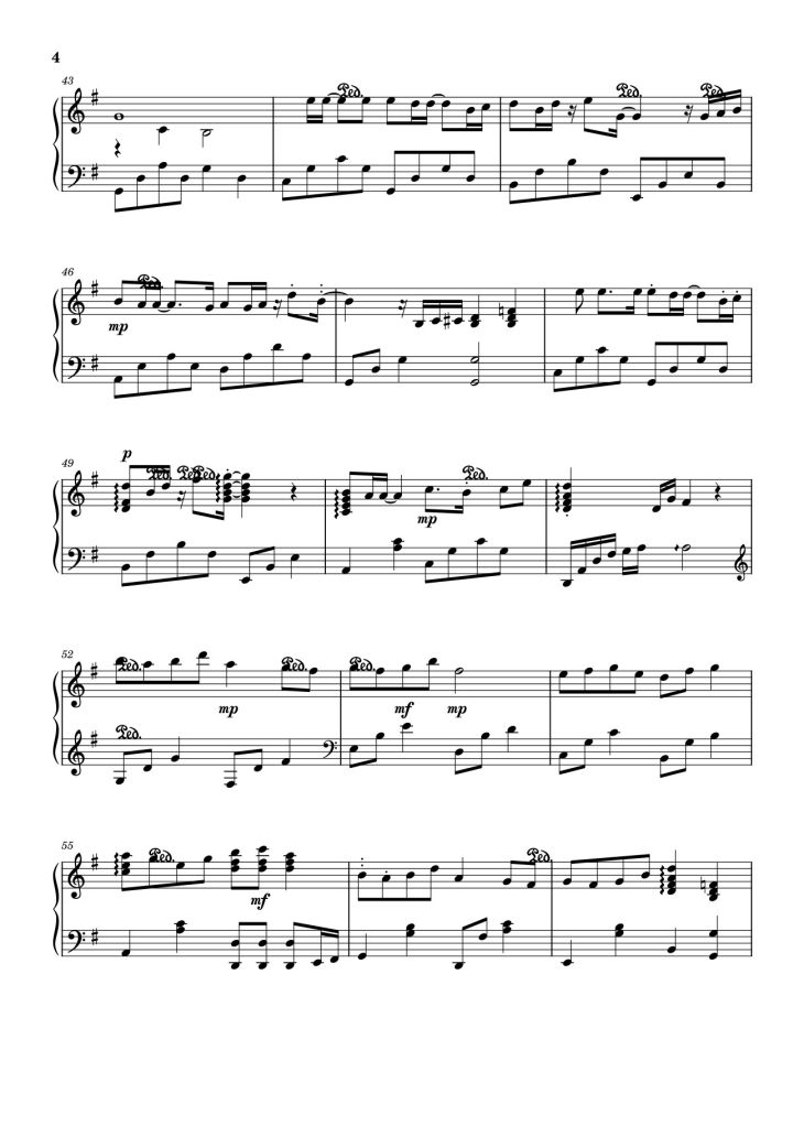 Page 4 of the piano sheet music PDF – TẾT NÀY CON SẼ VỀ Sheet Piano by MinhThong8a1
