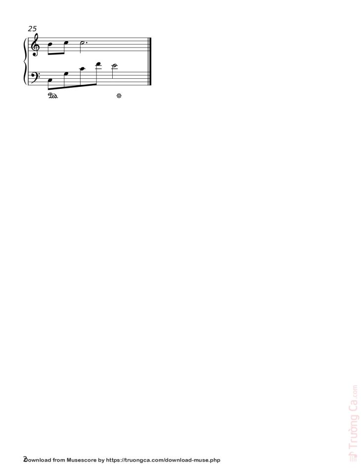 Page 2 of the piano sheet music PDF Piano – NƠI NÀY CÓ ANH Sheet Piano by Sơn Tùng