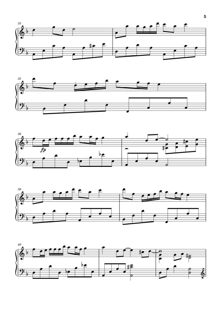 Page 5 of the piano sheet music PDF – Chỉ Là Không Cùng Nhau – 错位时空 - 艾辰 Sheet Piano by Quangducpiano