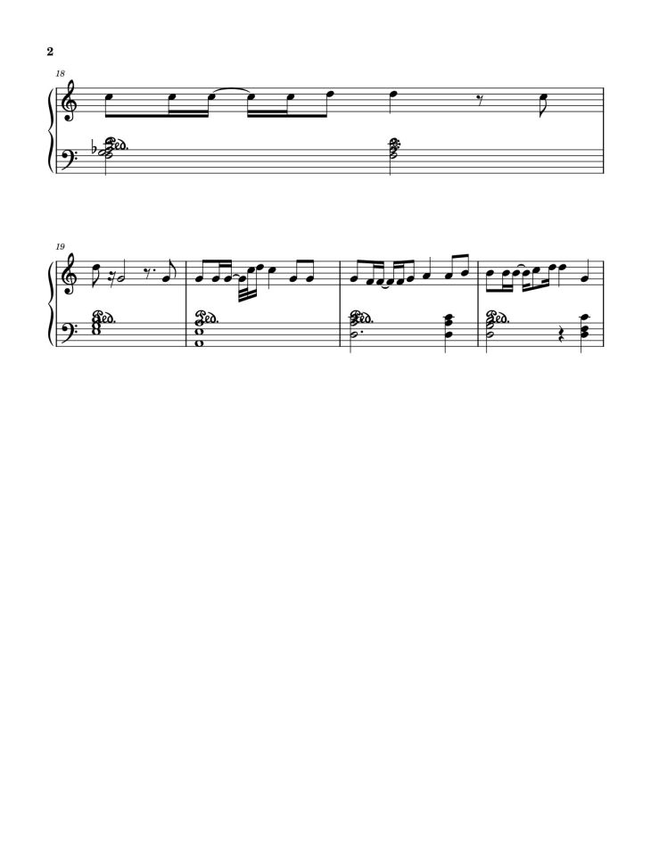 Page 2 of the piano sheet music PDF – MUỘN RỒI MÀ SAO CÒN - SƠN TÙNG M-TP Sheet Piano by Petun2502
