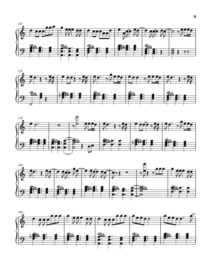 Page 9 of the piano sheet music PDF – MUỘN RỒI MÀ SAO CÒN - SƠN TÙNG M-TP Sheet Piano by Petun2502