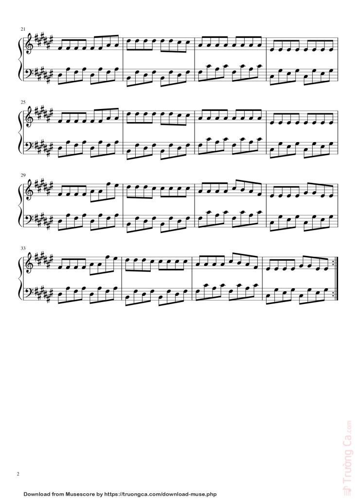 Page 2 of the piano sheet music PDF – Faded Sheet Piano by Jorge Helam Perez