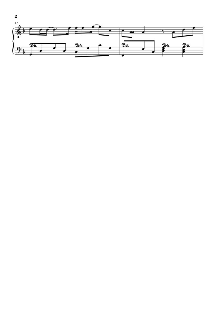 Page 2 of the piano sheet music PDF – Cause I Love You Sheet Piano by Nghiep
