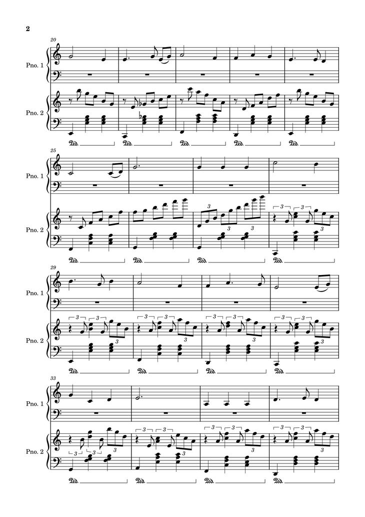 Page 2 of the piano sheet music PDF – Bài Học Đầu Tiên Sheet Piano by Netvn21062022