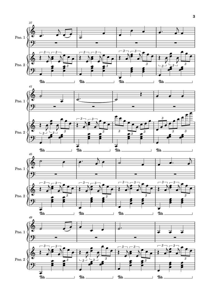 Page 3 of the piano sheet music PDF – Bài Học Đầu Tiên Sheet Piano by Netvn21062022