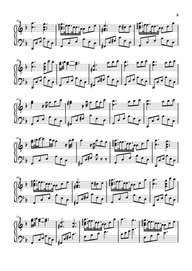 Page 3 of the piano sheet music PDF – Only – Lee hi Sheet Piano by Lul i just use this
