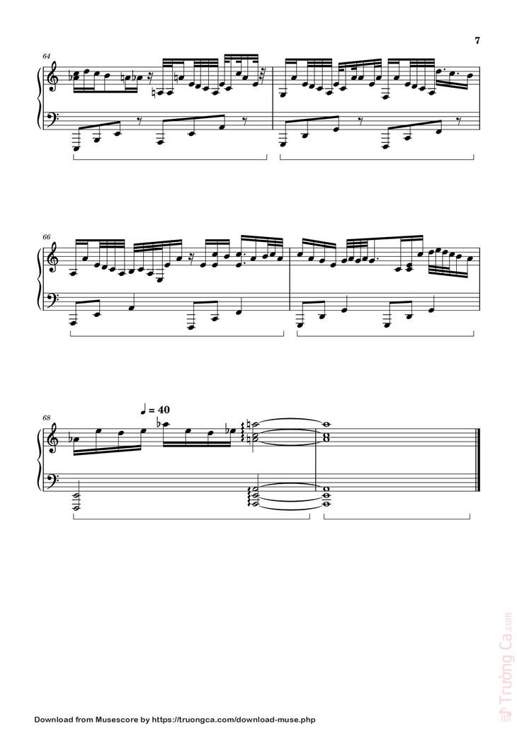 Page 7 of the piano sheet music PDF – An enigmatic encounter Sheet Piano by Mr.Sal