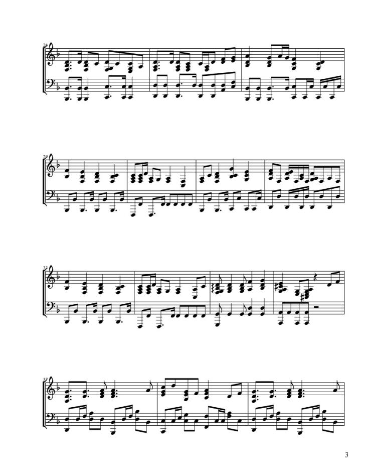 Page 3 of the piano sheet music PDF – Senbonzakura Sheet Piano by ThVocaloid21 -5-