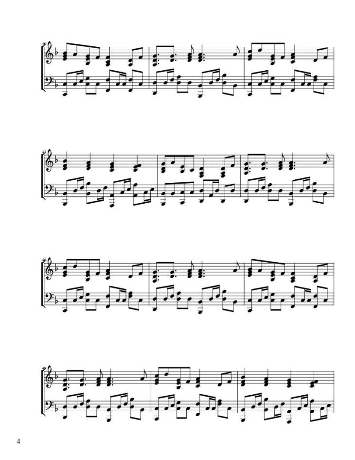 Page 4 of the piano sheet music PDF – Senbonzakura Sheet Piano by ThVocaloid21 -5-