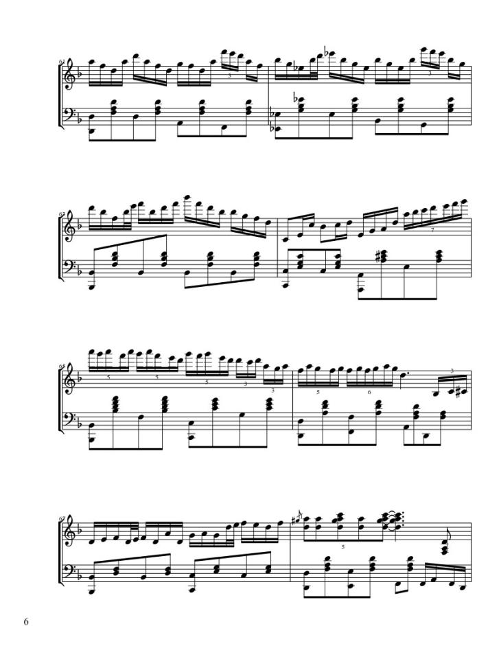 Page 6 of the piano sheet music PDF – Senbonzakura Sheet Piano by ThVocaloid21 -5-