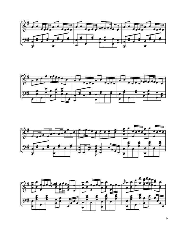 Page 9 of the piano sheet music PDF – Senbonzakura Sheet Piano by ThVocaloid21 -5-