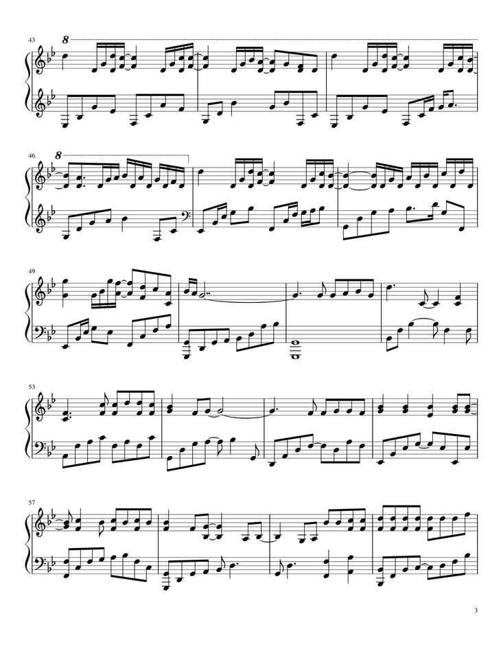 Page 3 of the piano sheet music PDF – Phai Dấu Cuộc Tình Sheet Piano by Nhạc Hoa lời Việt