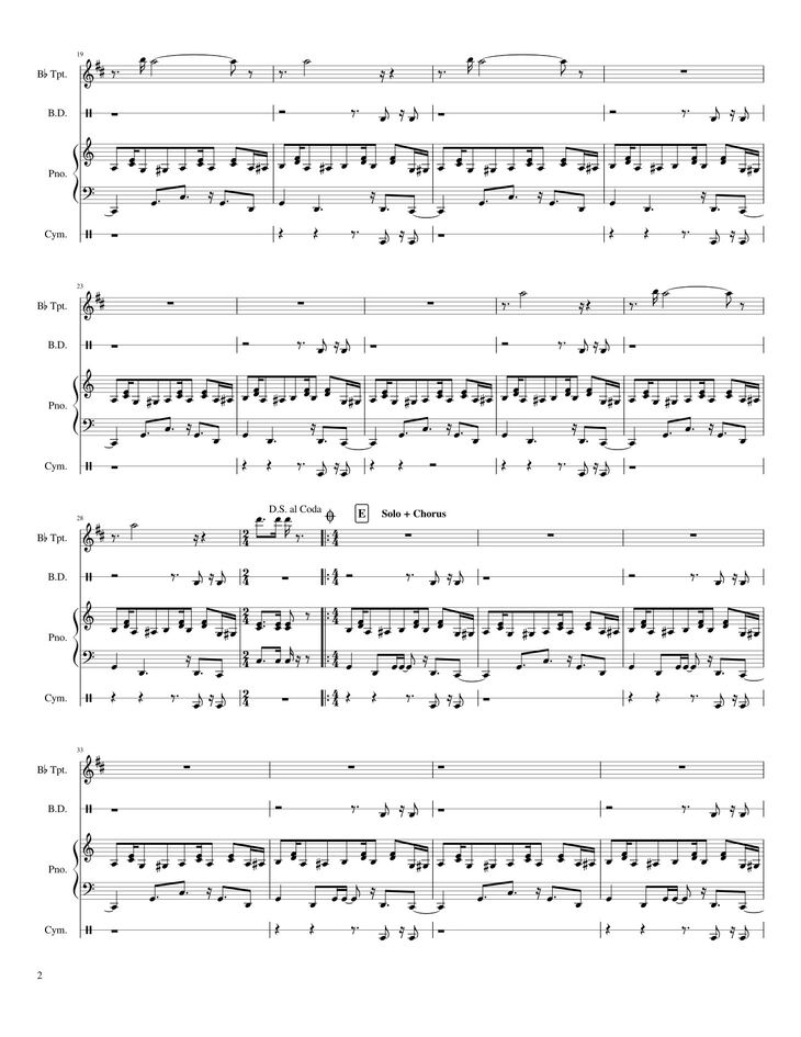Page 2 of the piano sheet music PDF – El Alacran Sheet Piano by Redhairedlion
