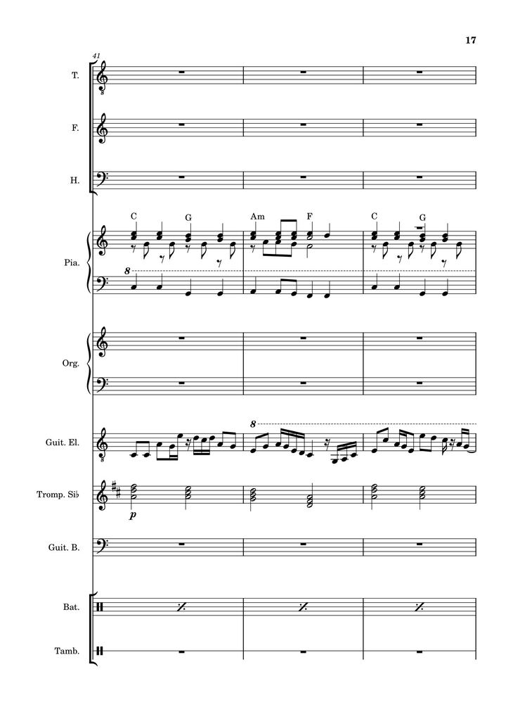 Page 17 of the piano sheet music PDF – Let it be (hợp xướng) by Albert Jean-Paul