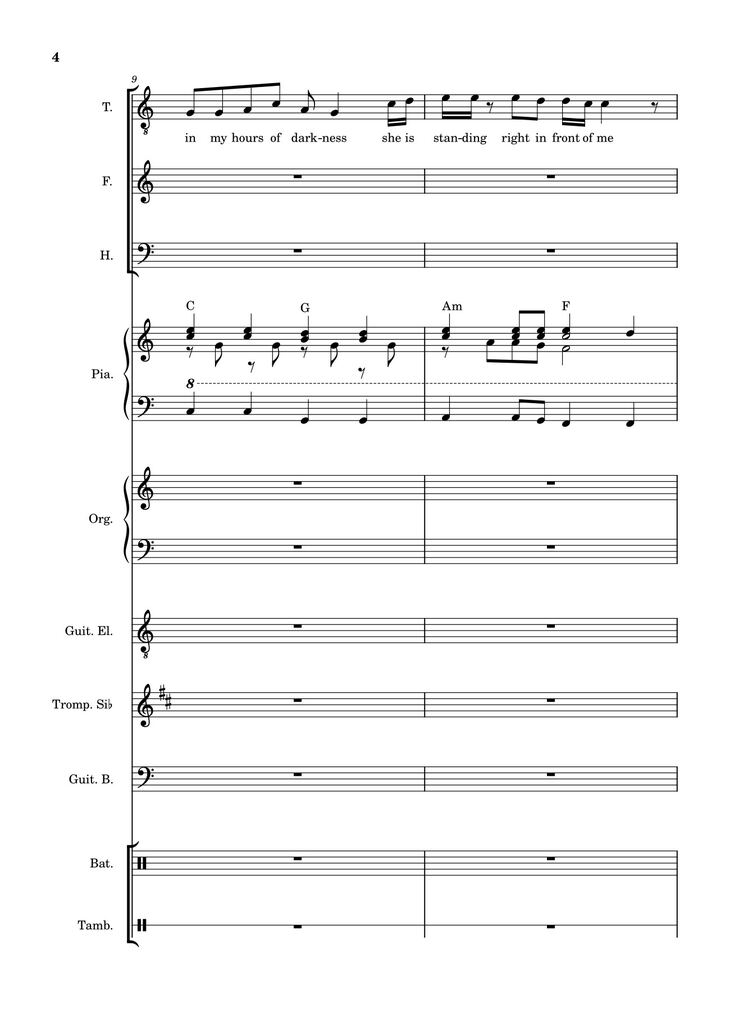 Page 4 of the piano sheet music PDF – Let it be (hợp xướng) by Albert Jean-Paul