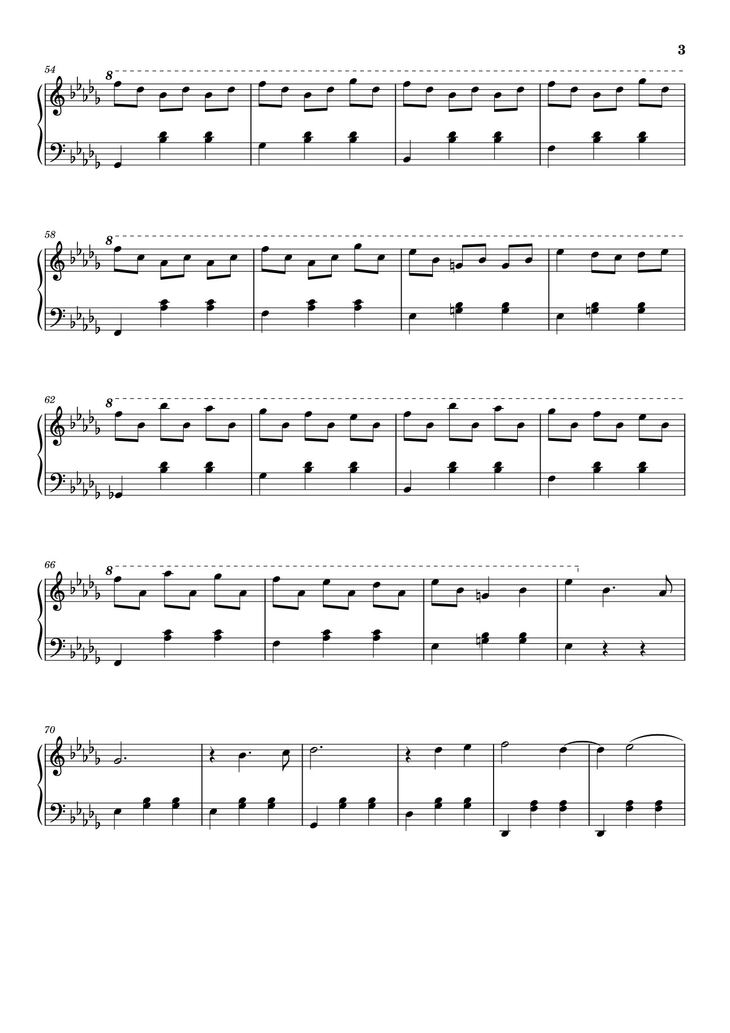 Page 3 of the piano sheet music PDF – Valzer d