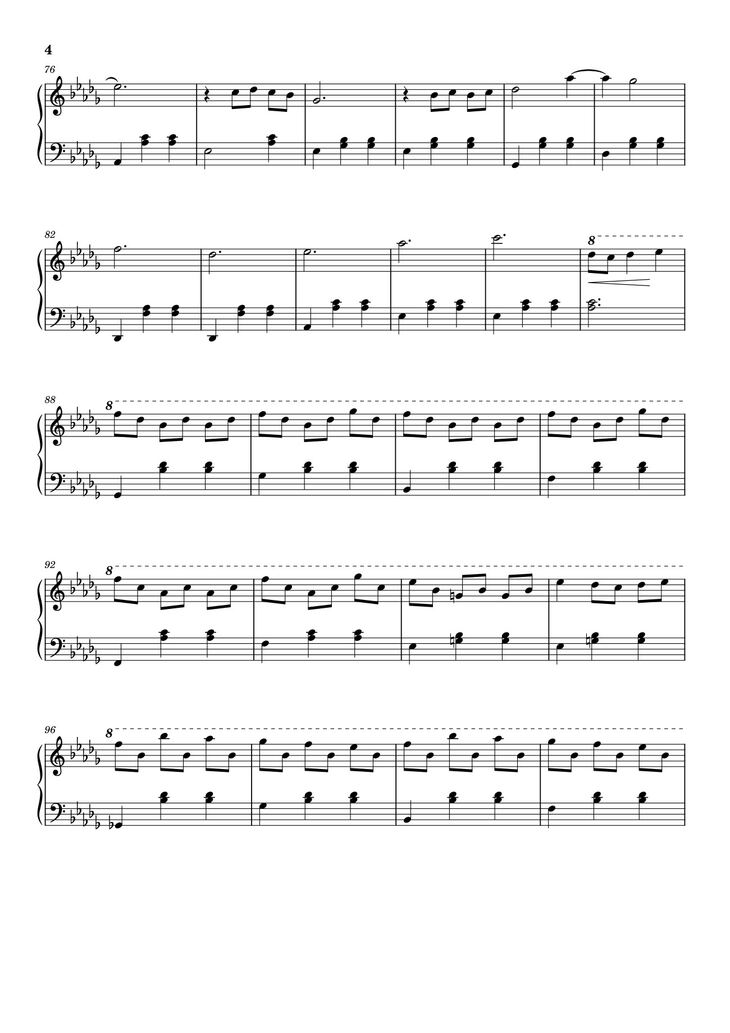 Page 4 of the piano sheet music PDF – Valzer d