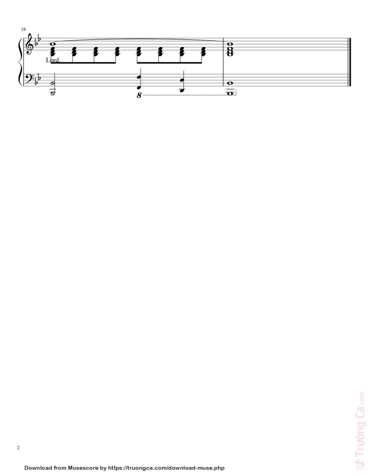 Page 2 of the piano sheet music PDF – At the Name of Jesus Sheet Piano by Francis Adelman
