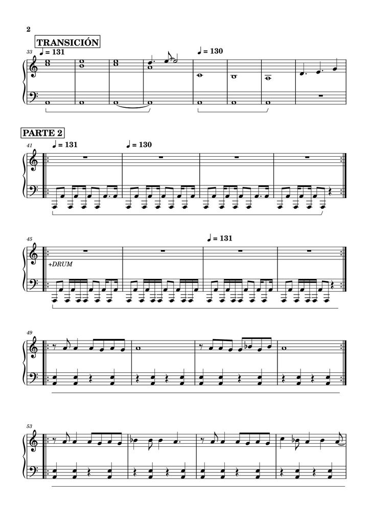 Page 2 of the piano sheet music PDF – MUKTI, by My Sleeping Karma Sheet Piano by Andoni Penela