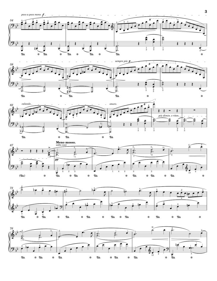 Page 3 of the piano sheet music PDF – Ballade No I by Chopin