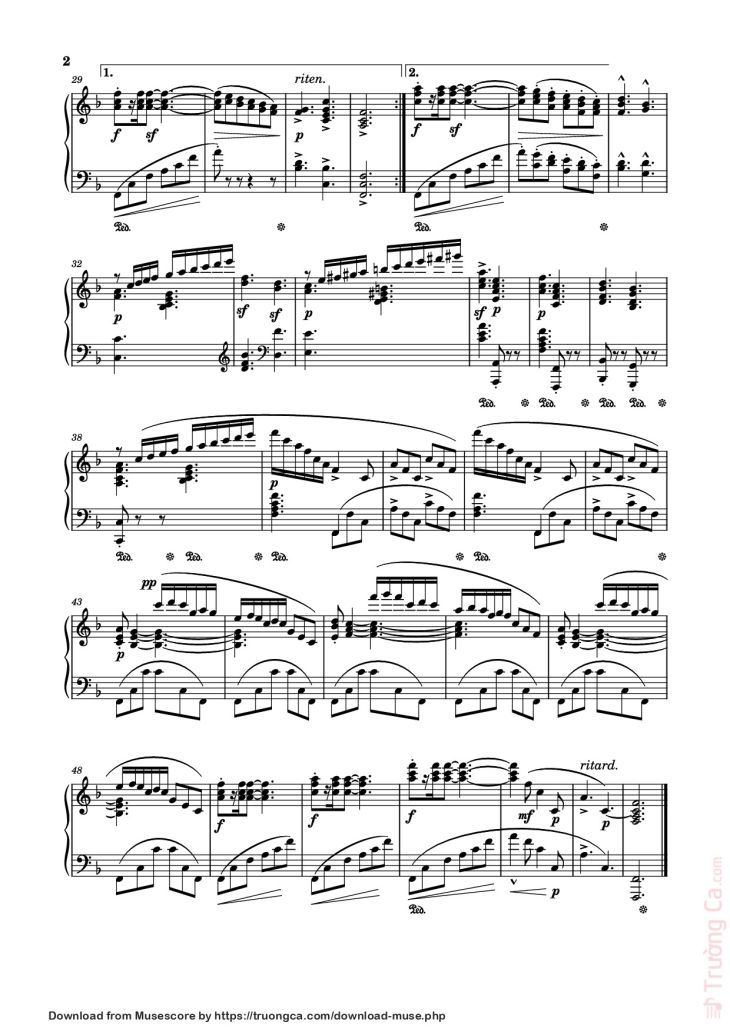 Page 2 of the piano sheet music PDF – Prélude No. 23 in F Major Sheet Piano by Stephen Heller (1813–1888)