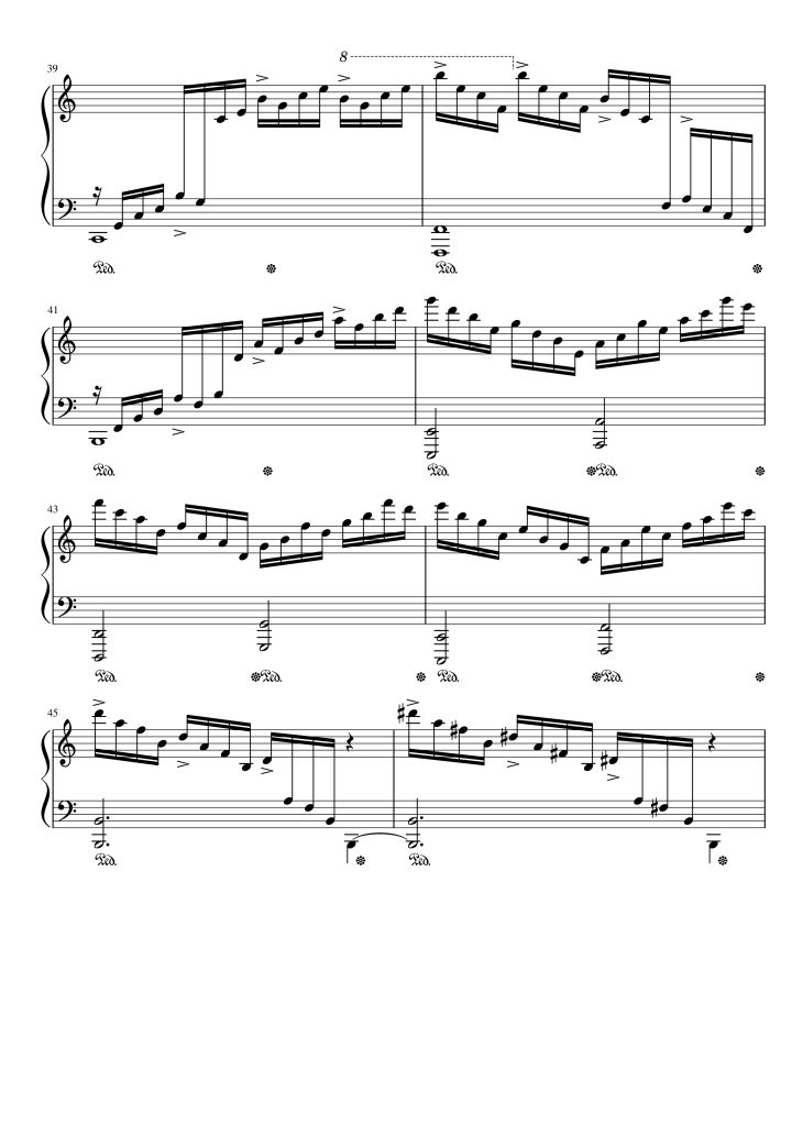 Page 5 of the piano sheet music PDF Piano – Etude op.10 no.1 (Waterfall) Chopin by Chopin