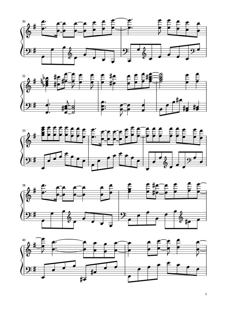 Page 3 of the piano sheet music PDF Piano – FullHouse Piano by Composer: Quốc Thống