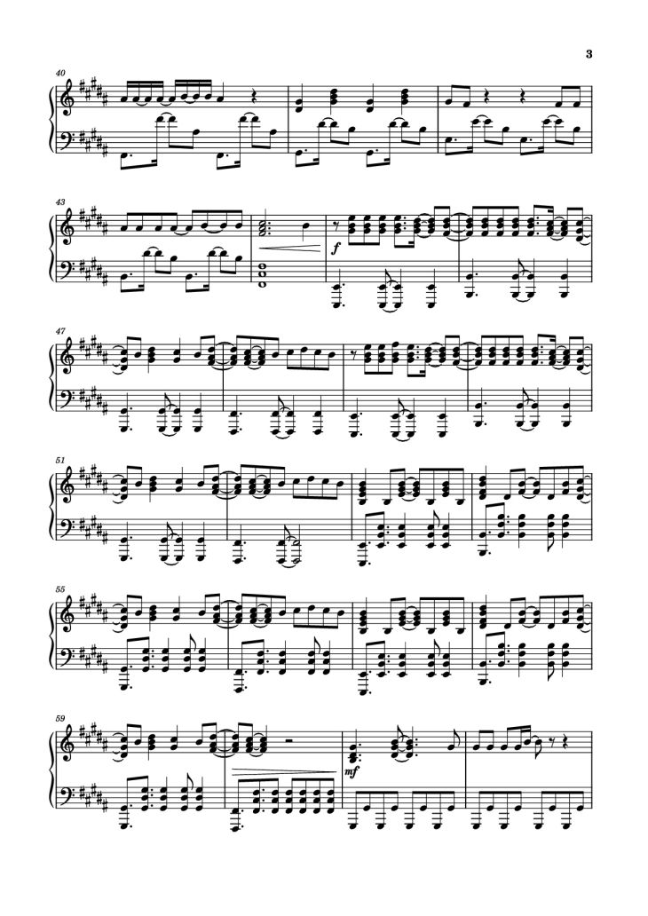 Page 3 of the piano sheet music PDF Piano – Before You Leave Me Piano by Alex Warren