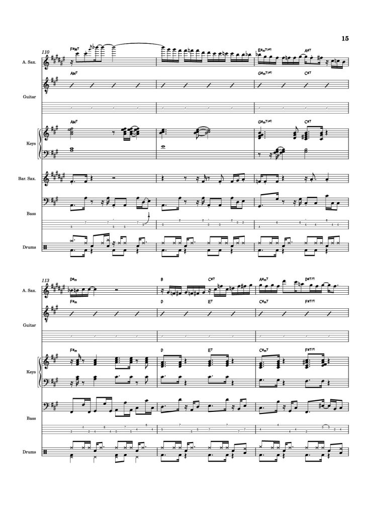 Page 15 of the piano sheet music PDF – Nab That Chap Piano by T-Square