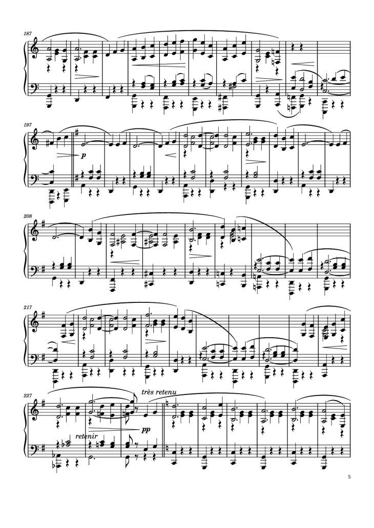Page 5 of the piano sheet music PDF Piano – Je Te Veux Piano by Erik Satie