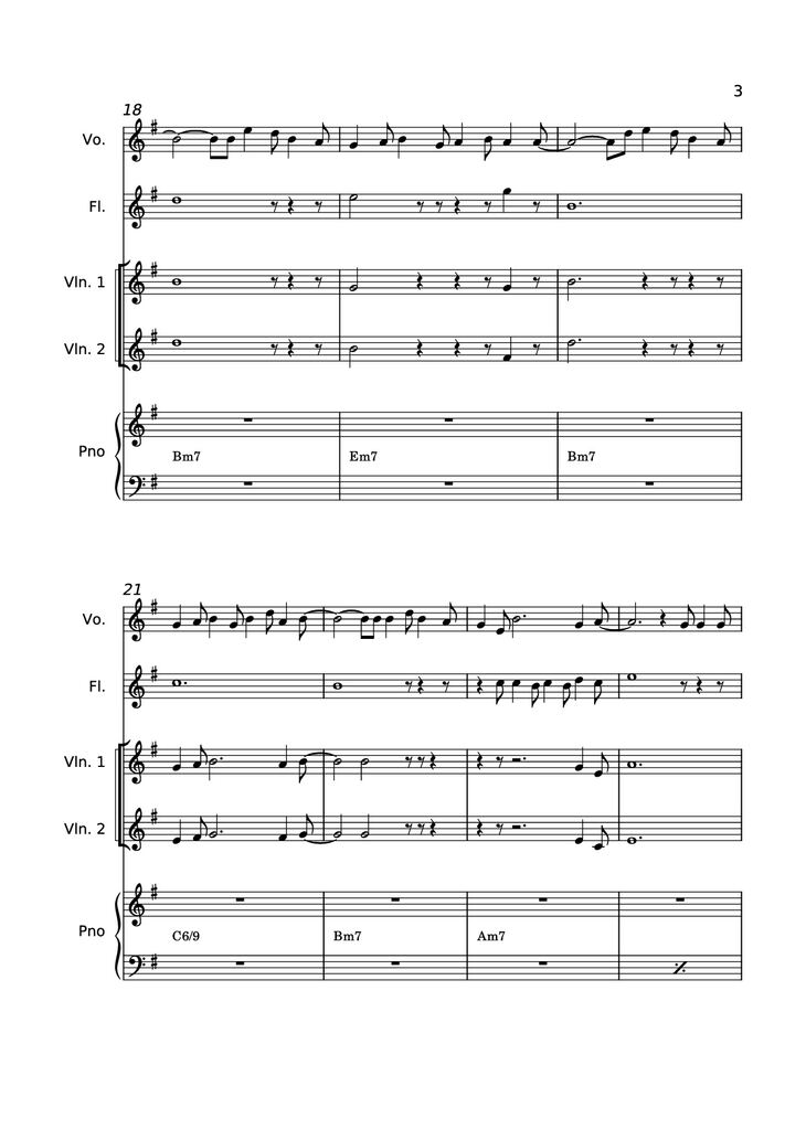 Page 3 of the piano sheet music PDF Piano – Explodir Piano by Ana Vitória