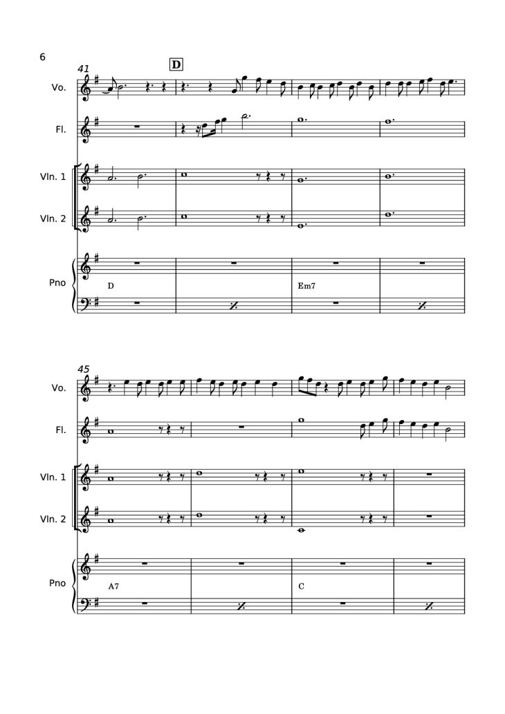 Page 6 of the piano sheet music PDF Piano – Explodir Piano by Ana Vitória