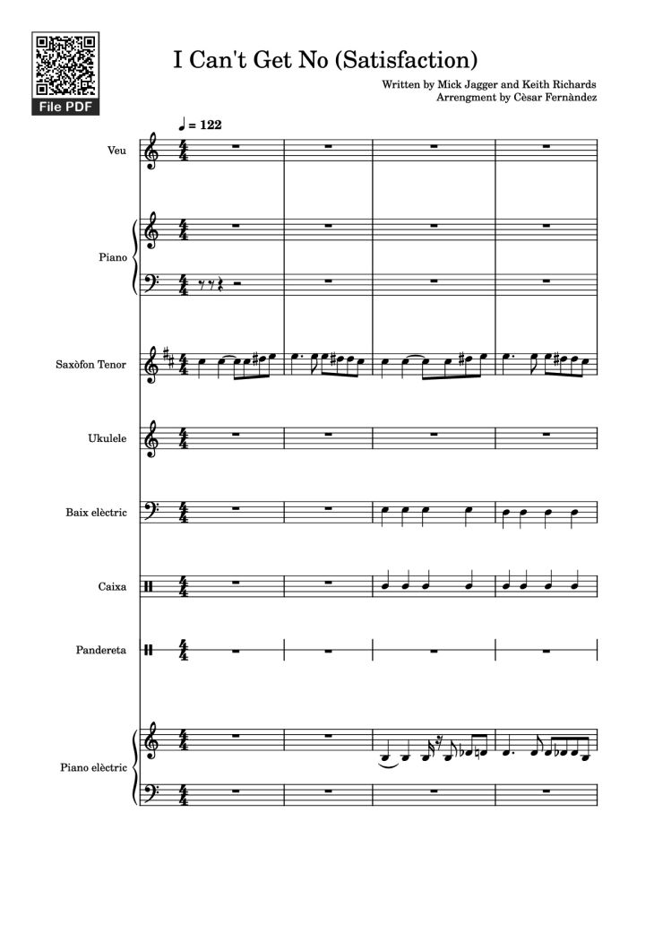 Page 1 of the piano sheet music PDF Piano – I Can
