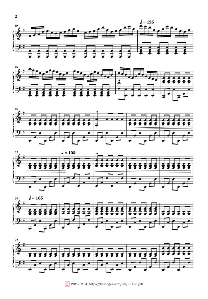 Page 2 of the piano sheet music PDF Piano – Can You Hear The Music Piano Easy by Oppenheimer