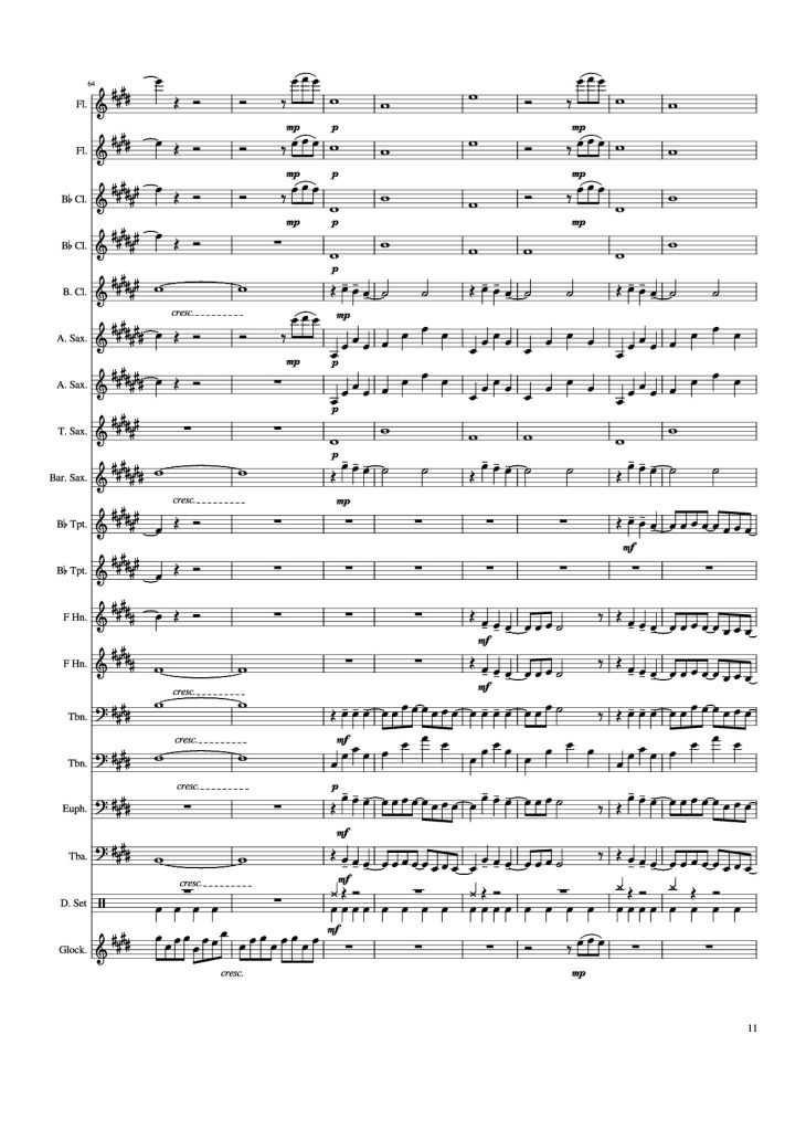 Page 11 of the piano sheet music PDF Piano – Weathering With You - Grand Escape Piano by Arr. Gracia