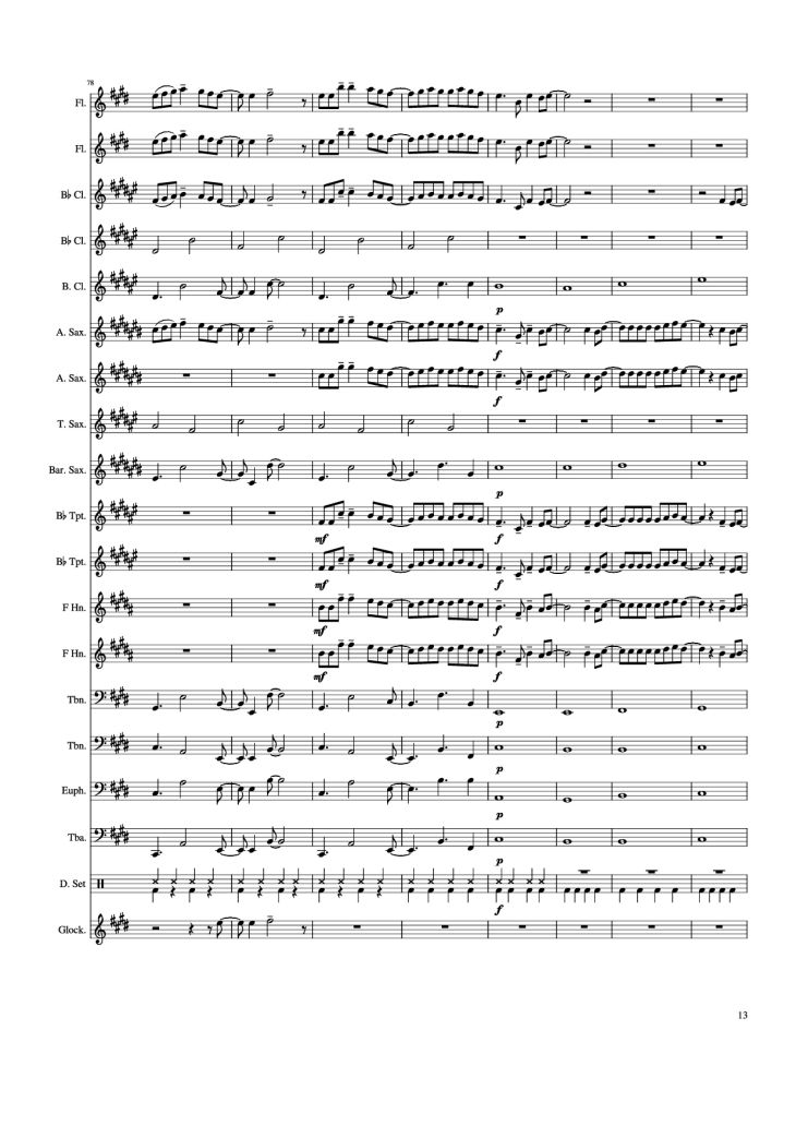 Page 13 of the piano sheet music PDF Piano – Weathering With You - Grand Escape Piano by Arr. Gracia
