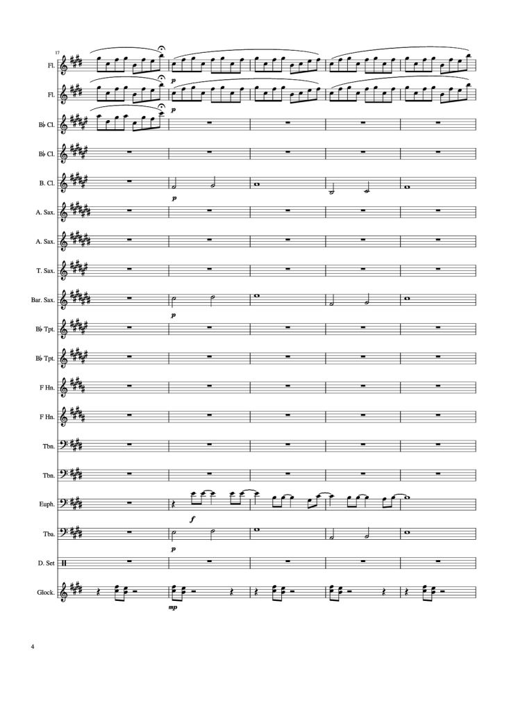 Page 4 of the piano sheet music PDF Piano – Weathering With You - Grand Escape Piano by Arr. Gracia