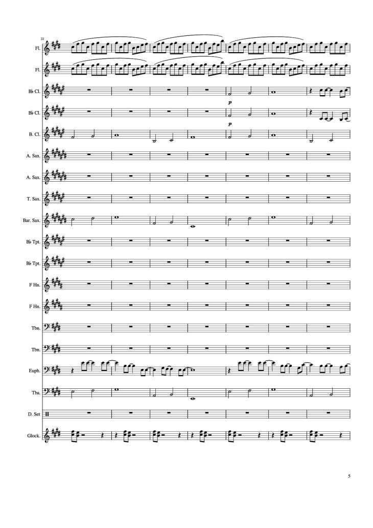 Page 5 of the piano sheet music PDF Piano – Weathering With You - Grand Escape Piano by Arr. Gracia