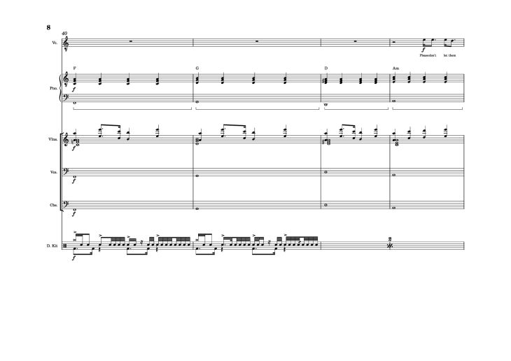 Page 8 of the piano sheet music PDF – The Line Piano by Twenty one pilots