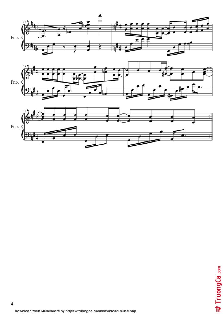 Page 4 of the piano sheet music PDF Piano – Nothing Gonna Change My Love For You Piano by George Benson