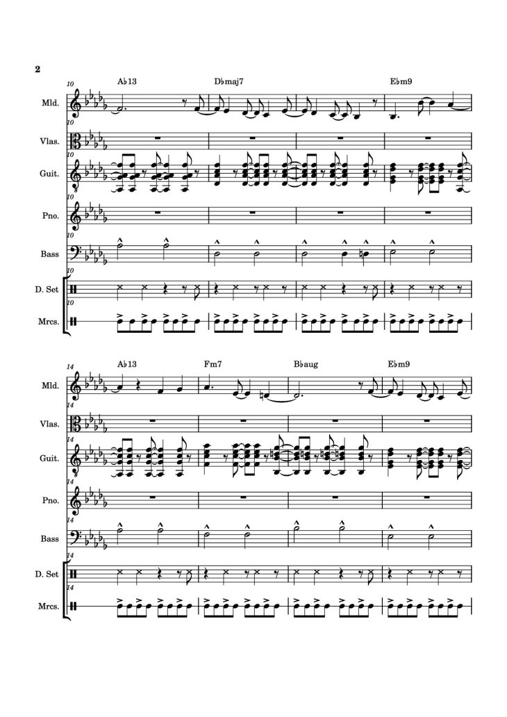 Page 2 of the piano sheet music PDF Piano Guitar Tab – From The Start Piano by Arrangement by ste