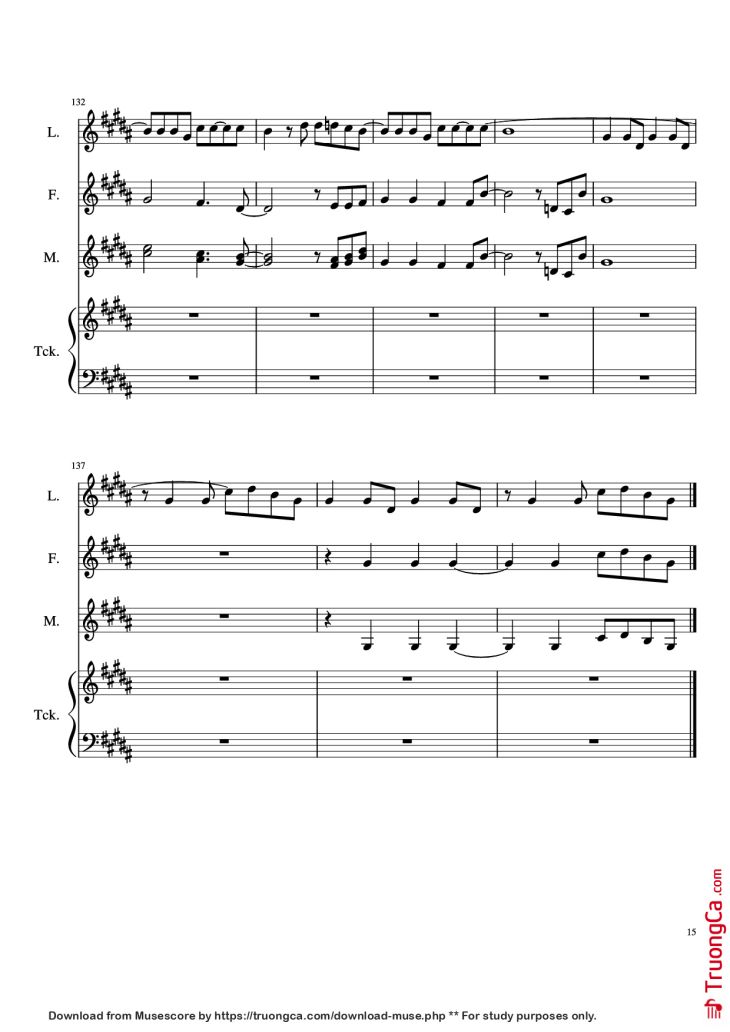 Page 15 of the piano sheet music PDF Piano – The Ballad Of Sara Berry Piano by Music and Lyrics by