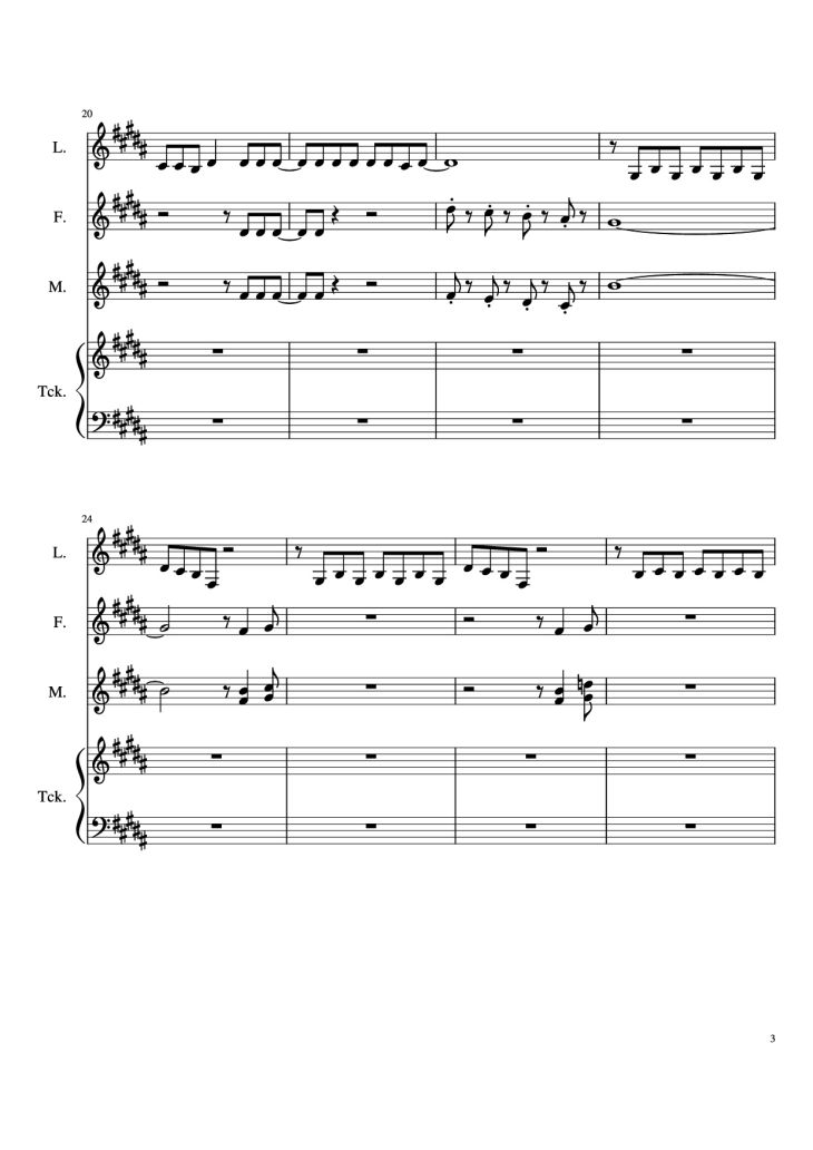 Page 3 of the piano sheet music PDF Piano – The Ballad Of Sara Berry Piano by Music and Lyrics by