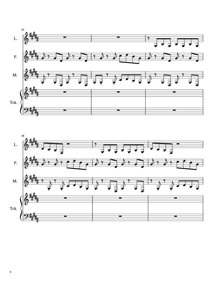 Page 6 of the piano sheet music PDF Piano – The Ballad Of Sara Berry Piano by Music and Lyrics by