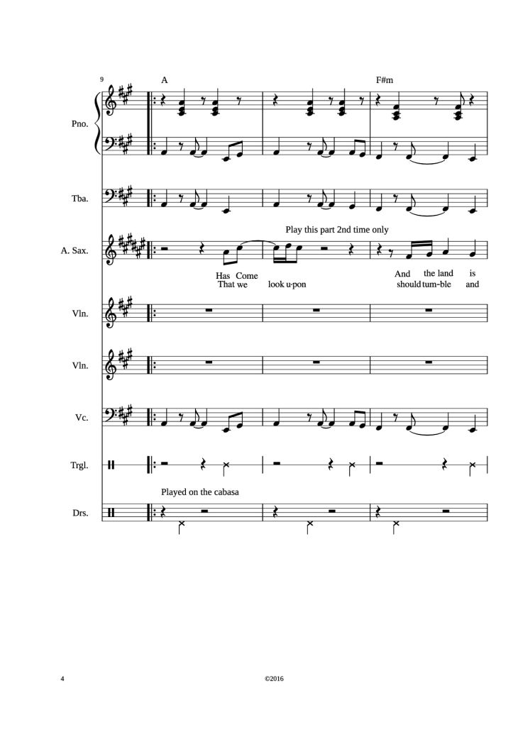 Page 4 of the piano sheet music PDF – Stand by me Piano by Adamkyi