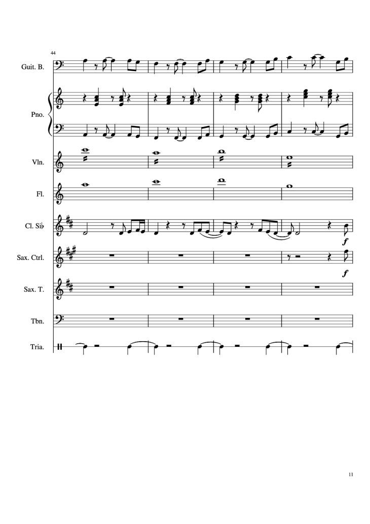 Page 11 of the piano sheet music PDF – Stand By Me Piano & Violin by Ben E King